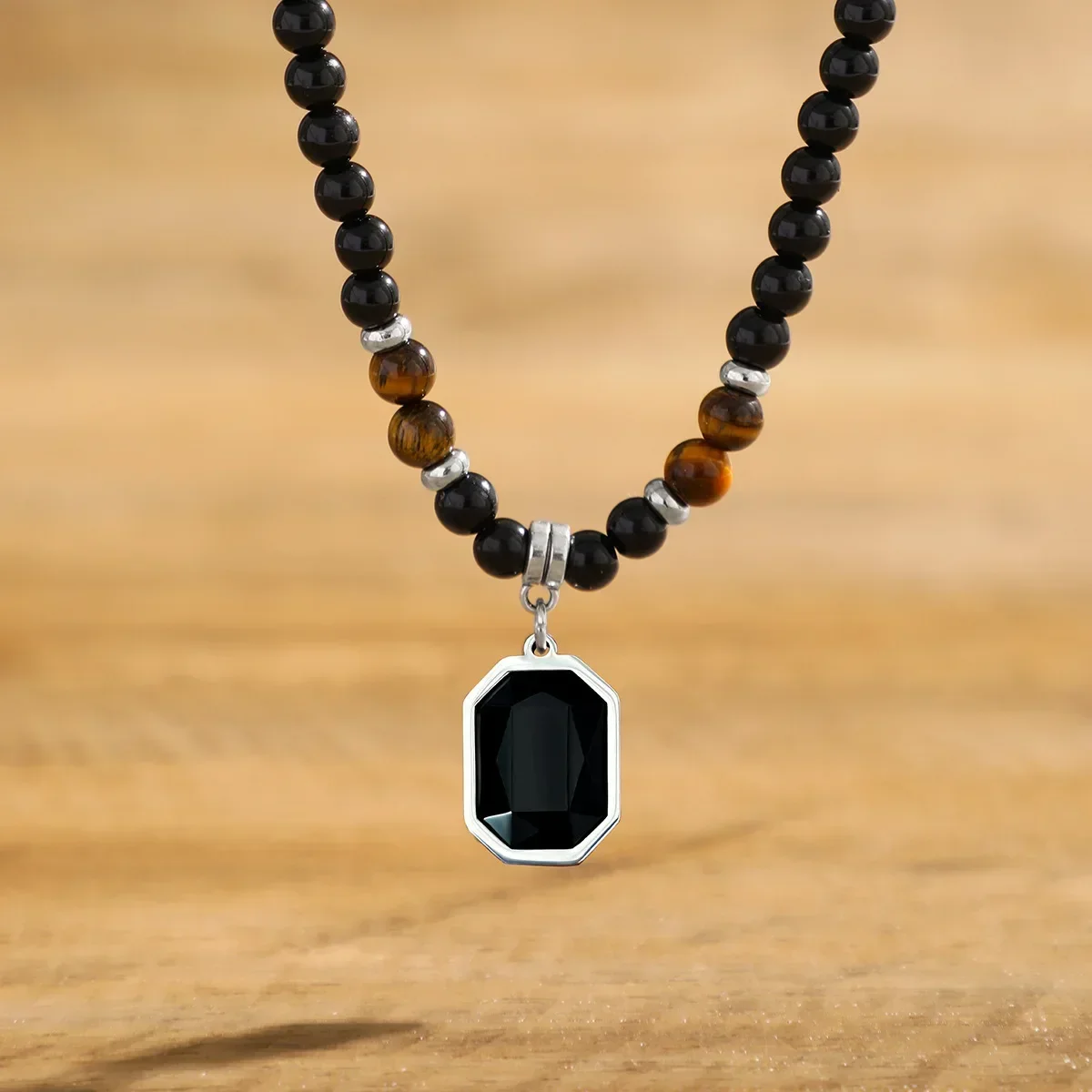 Men Accessories Neck Chain - Hip Hop kalung liontin geometris pria,