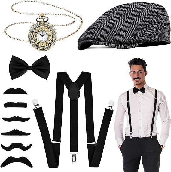 Men'S Accessories In The 1920S - 1920s kostum pria Aksesori Roaring Gangster
