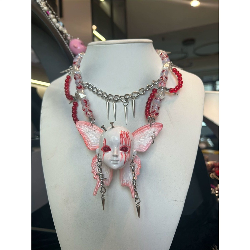 Men Accessories Neck Chain - Kalung Punk Baru 2026, Choker Kulit,