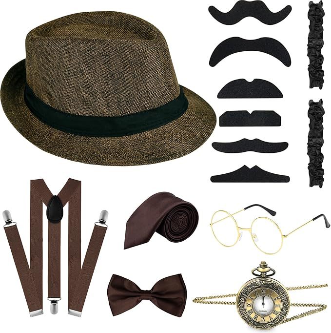 Men'S Accessories In The 1920S - Set Aksesoris Kostum Pria Gaya Gatsby