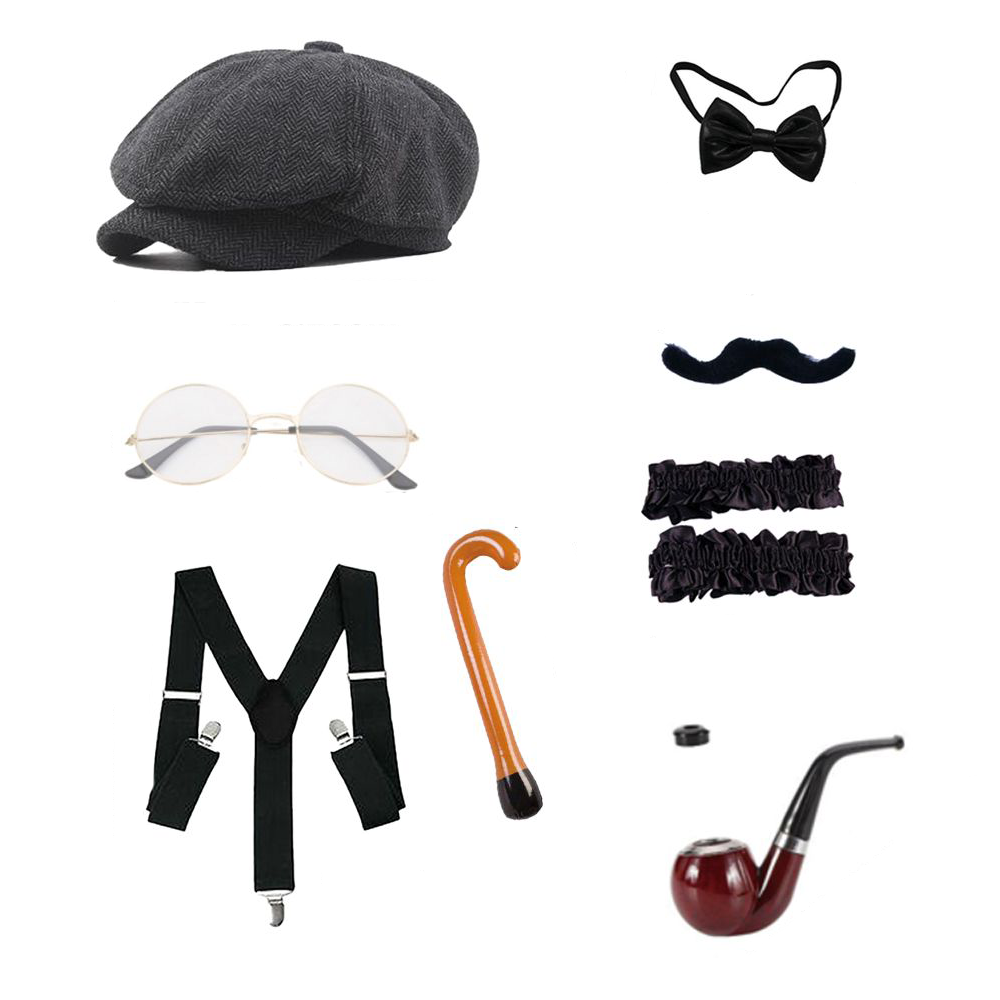Men'S Accessories In The 1920S - PESENAR Set Aksesoris Kostum Orang Tua
