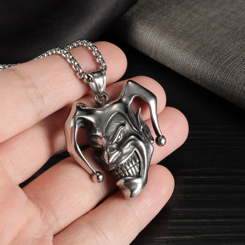Kalung Liontin Joker Warna Per - Men Accessories Neck Chain ulasan dan harga