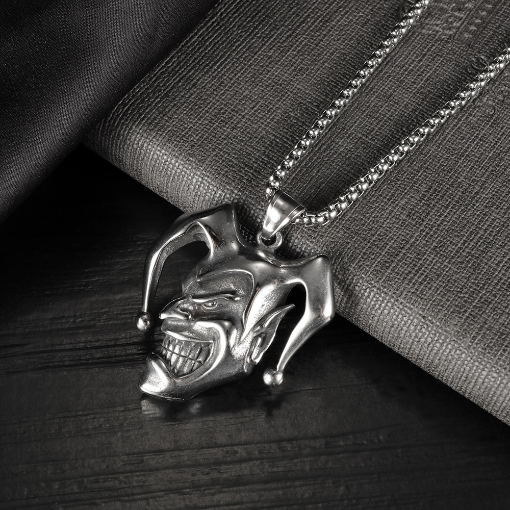 Kalung Liontin Joker Warna Per - Men Accessories Neck Chain ulasan dan harga