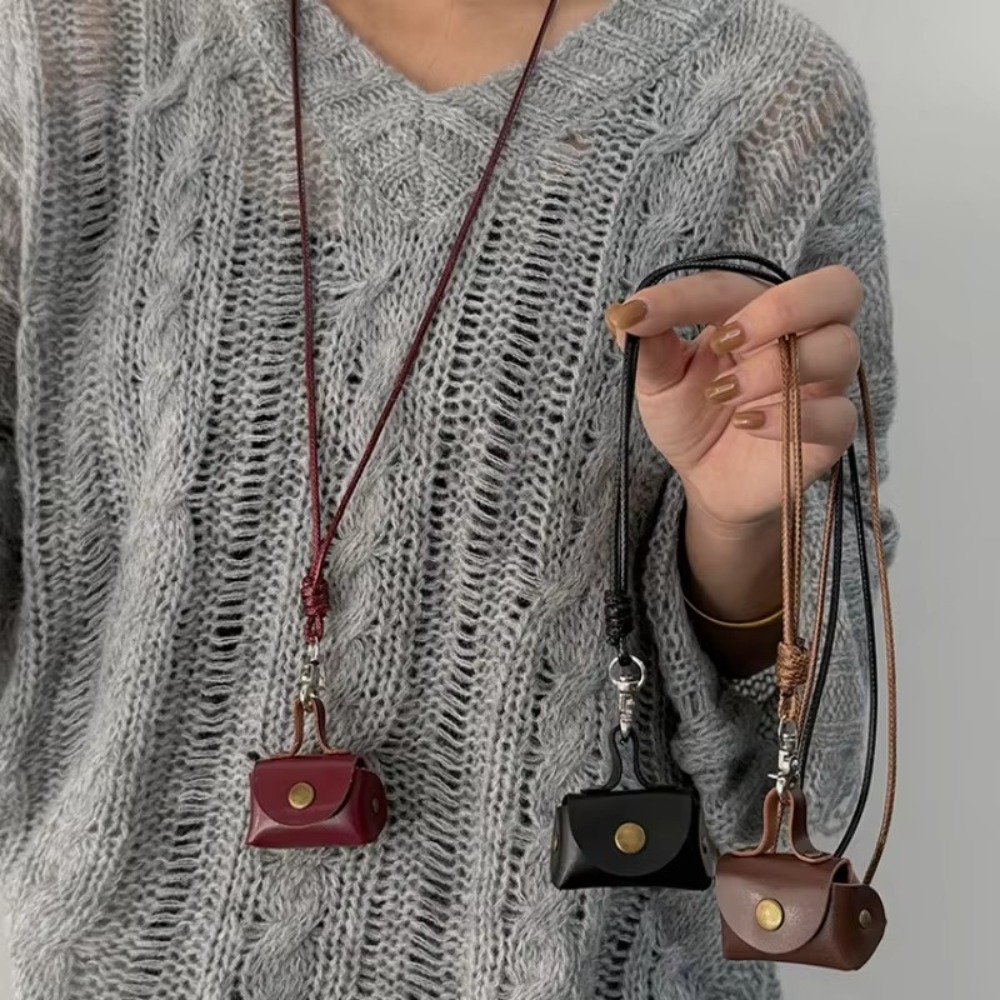 Dompet koin leher gantung kuli - Men Accessories Neck Chain ulasan dan harga