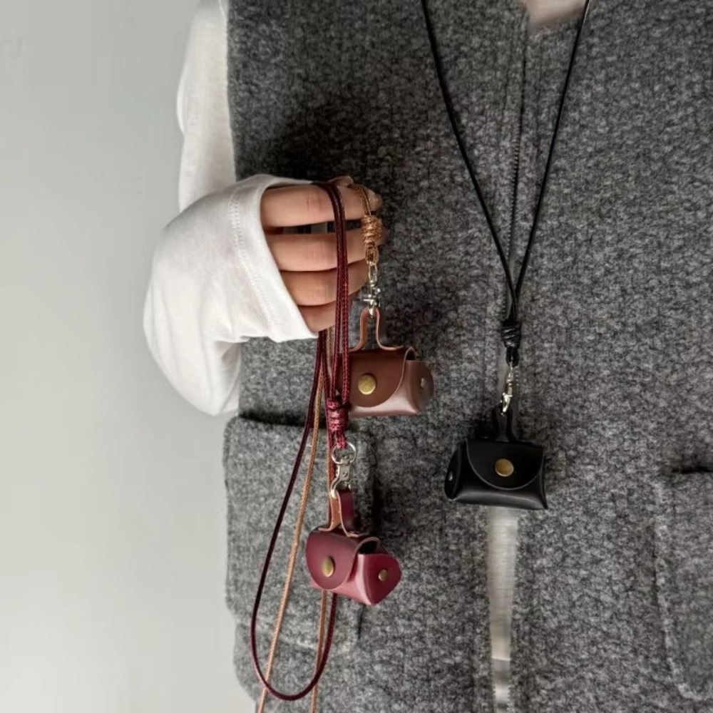 Dompet koin leher gantung kuli - Men Accessories Neck Chain ulasan dan harga