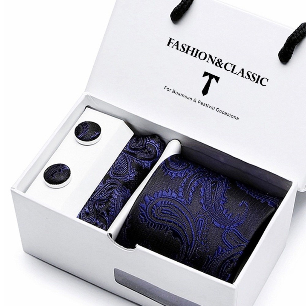 Kotak Hadiah Dasi Sutra Tenun  - Neck Tie Set Box ulasan dan harga