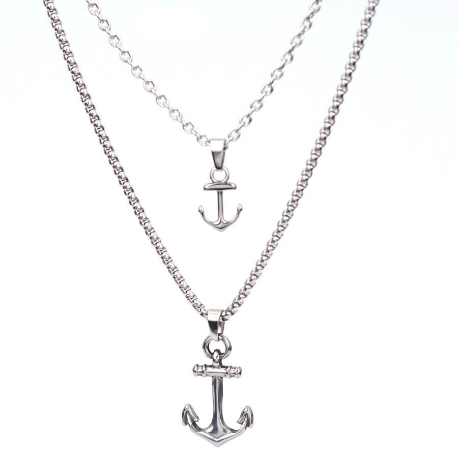 Kalung Jangkar Hiphop untuk Pr - Men Accessories Neck Chain ulasan dan harga