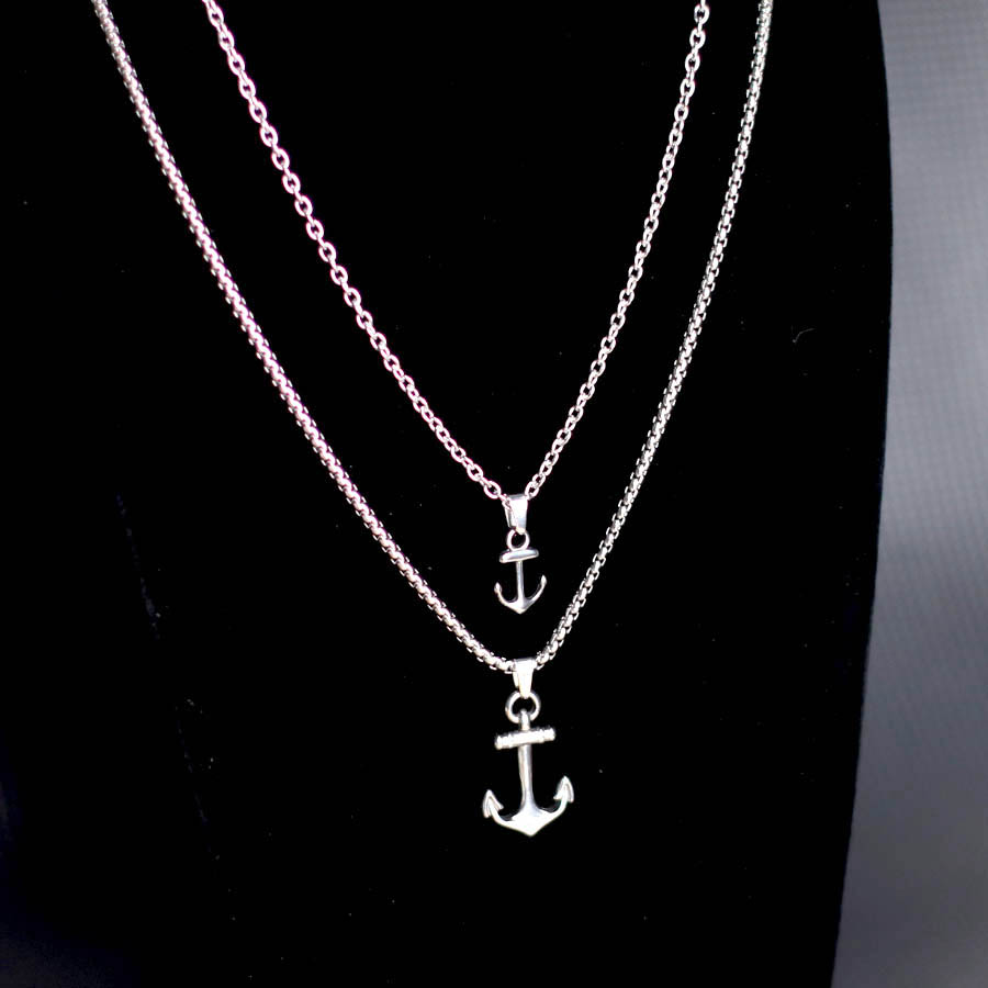 Kalung Jangkar Hiphop untuk Pr - Men Accessories Neck Chain ulasan dan harga