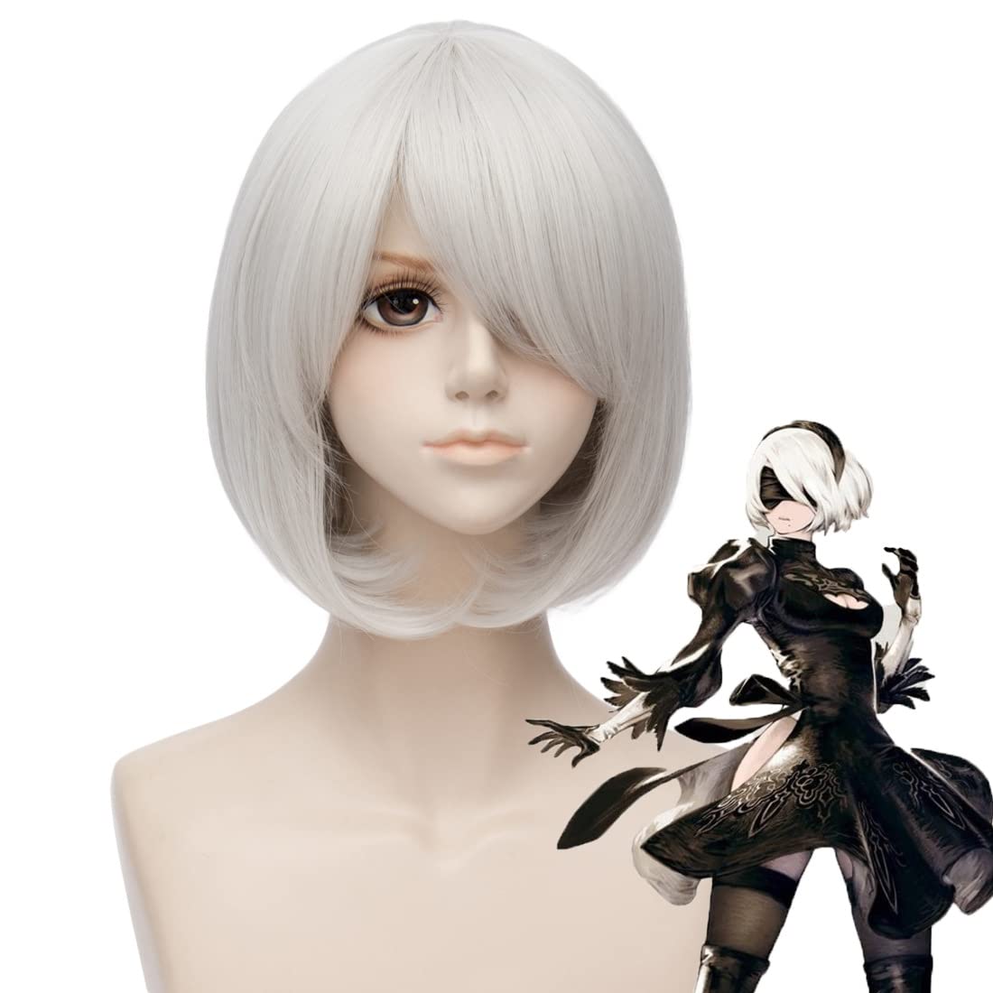 Wig Cosplay Perak Pendek untuk - Men'S Accessories Types ulasan dan harga