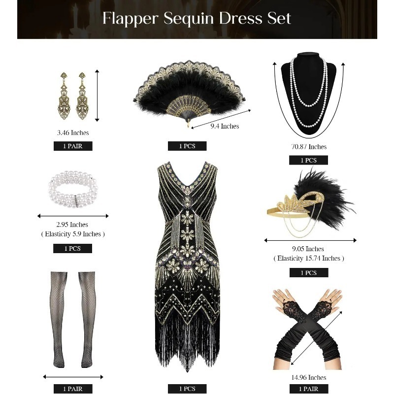 Gaun Flapper Era 1920-an untuk - Men'S Accessories In The 1920S ulasan dan harga