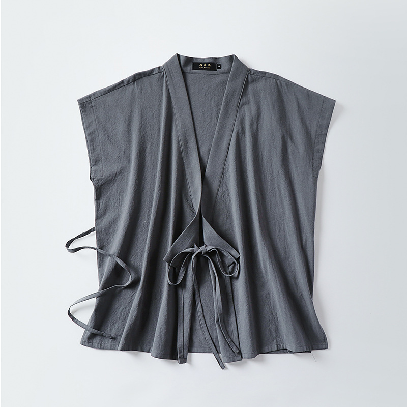 Tank Top Linen Katun Pria Cina - Men'S Kimono Accessories ulasan dan harga