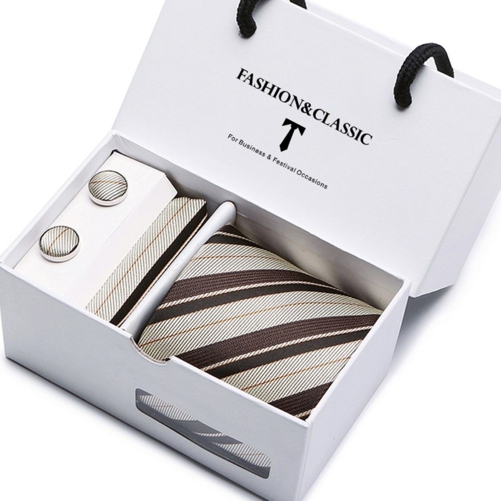 Set Dasi Sutra Tenun Mewah den - Neck Tie Set Box ulasan dan harga