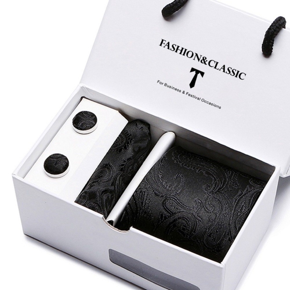 Set Dasi Sutra Tenun Mewah den - Neck Tie Set Box ulasan dan harga