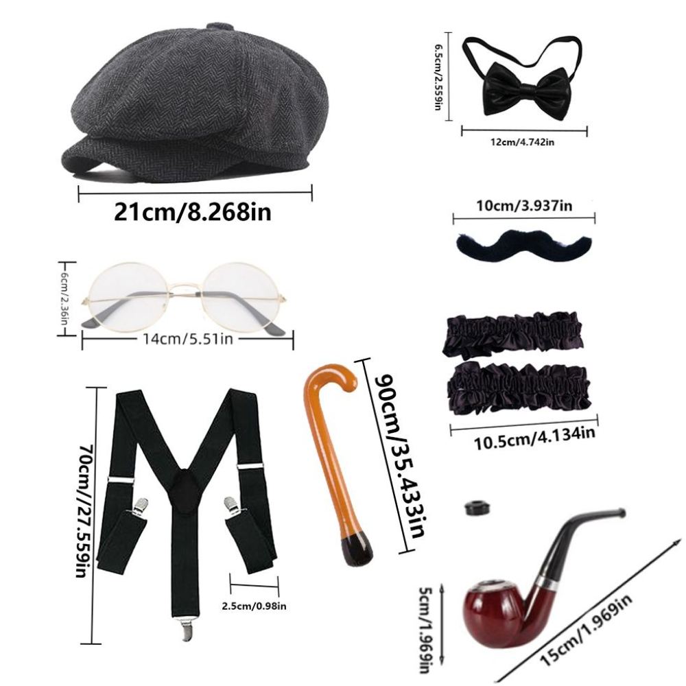 PESENAR Set Aksesoris Kostum O - Men'S Accessories In The 1920S ulasan dan harga